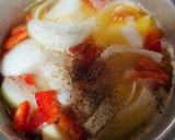 Foto del paso 2 de la receta Spaguetini con salsa de cebolla y pimiento rojo