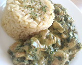 Foto del paso 6 de la receta: Pollo con setas y espinacas