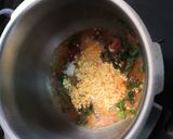 A picture of step 4 of Moong dal palak.