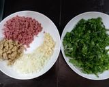 Foto langkah ke 4 dari resep Spinach quiche with smoke beef.