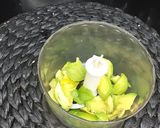 A picture of step 1 of Avocado sauce _dip.