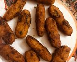 A picture of step 5 of Maggi noodles kabab.