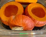 Une image de l'étape 1 de Petite courge Oeuf cocotte version végétarienne.