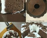 Foto langkah ke 9 dari resep Chocolate Chiffon Cake with Sweetened Whipped Cream.