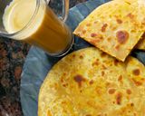 A picture of step 4 of Sattu Paratha.