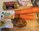 A picture of step 1 of Cheesey Veggie Soup from a Mix.
