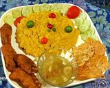 A picture of step 15 of Peas Khichdi.