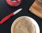 Une image de l'étape 1 de Camembert pané.