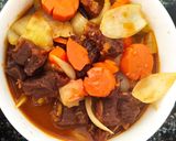 Hình bước làm 4 của món Bò kho - bánh mì