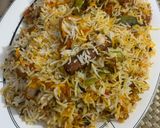A picture of step 8 of Chicken malai biryani.