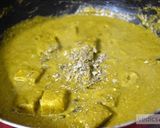 A picture of step 11 of Hariyali paneer (cottage cheese).