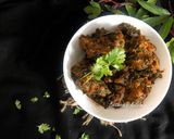 A picture of step 7 of Gongura Chicken (Chicken Cooked with Sorrel Leaves - Andhra Style).