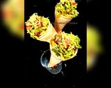 A picture of step 6 of Softy cone bhel.