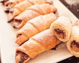 A picture of step 2 of Peanut butter and Raspberry Jam Pastries.