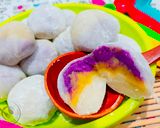 A picture of step 6 of Bi-colour Sweet Potato Mochi.