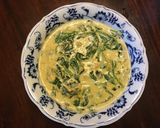 A picture of step 5 of California Farm Spinach in Cheddar Cheese Sauce.