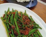 Foto langkah ke 4 dari resep Baby Buncis Sapi cincang.