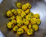A picture of step 1 of Methi Puri.