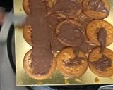 A picture of step 1 of Nutella marigold cake.