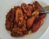 A picture of step 1 of Beans and plantain.