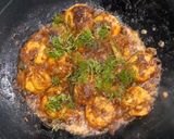A picture of step 11 of Prawns Tawa Masala.