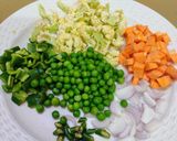 A picture of step 4 of Navratan pulao 🥰.