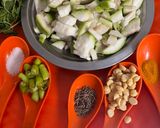 A picture of step 1 of Bottle Gourd Chana Dal.