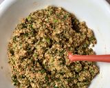 A picture of step 2 of Methi Garlic Pakoda Chaat.