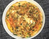 美味簡易蔬菜菇菇烘蛋的食譜步驟3照片