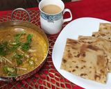 A picture of step 7 of Aloo cholay ka salan (sehri special).