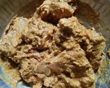 A picture of step 1 of Hyderabadi Mutton Biryani.