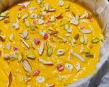 A picture of step 5 of Suji Mango Cake.