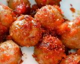 Foto langkah ke 4 dari resep Bakso Keju Pedas Bon Cabe.