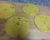 A picture of step 2 of Methi Masala Khakhra.