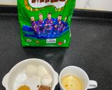 A picture of step 1 of Milo Mug Cake @ 2mins.