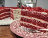 Φωτογραφία βήματος 14 της συνταγής "Red velvet cake με frosting λευκής σοκολάτας" ❤️🎀