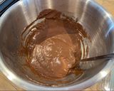 A picture of step 3 of Vegan Strawberry brownies.