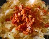 A picture of step 2 of Watermelon Rind chutney.