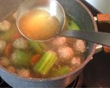A picture of step 6 of 👩🏽‍🍳🧑🏼‍🍳Homemade Soup •Easy to make at Home • Thai Style Stuffed Cucumber Soup.