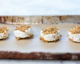A picture of step 3 of Karen's Goat Cheese Salad with Blood Orange Vinaigrette - Inspired by Alice Waters.