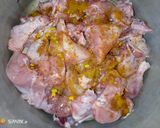 A picture of step 1 of Nigerian fried chicken.