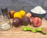 A picture of step 1 of Watermelon plum Crumble.