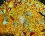 Gambar langkah 5 resipi Ayam Masak Lemak Kangkung.