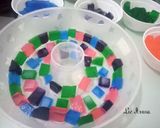 Foto langkah ke 4 dari resep Pudding Mozaik.