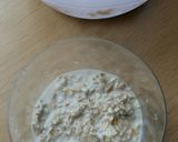 A picture of step 3 of Vickys Peach Melba Overnight Oats, GF DF EF SF NF.