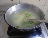 A picture of step 2 of Falahari moraiya Khichdi and kadhi.