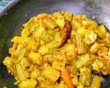 A picture of step 4 of Turai(Ridge gourd) Posto(Poppy seeds).
