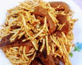 A picture of step 4 of Jollof Spaghetti.