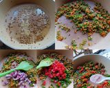 A picture of step 2 of Vegetable Upma.