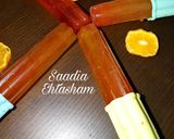 A picture of step 4 of Orange lollies.